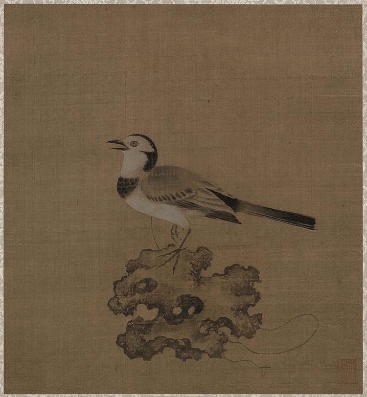 宋 佚名 绣羽鸣春图 高清图下载