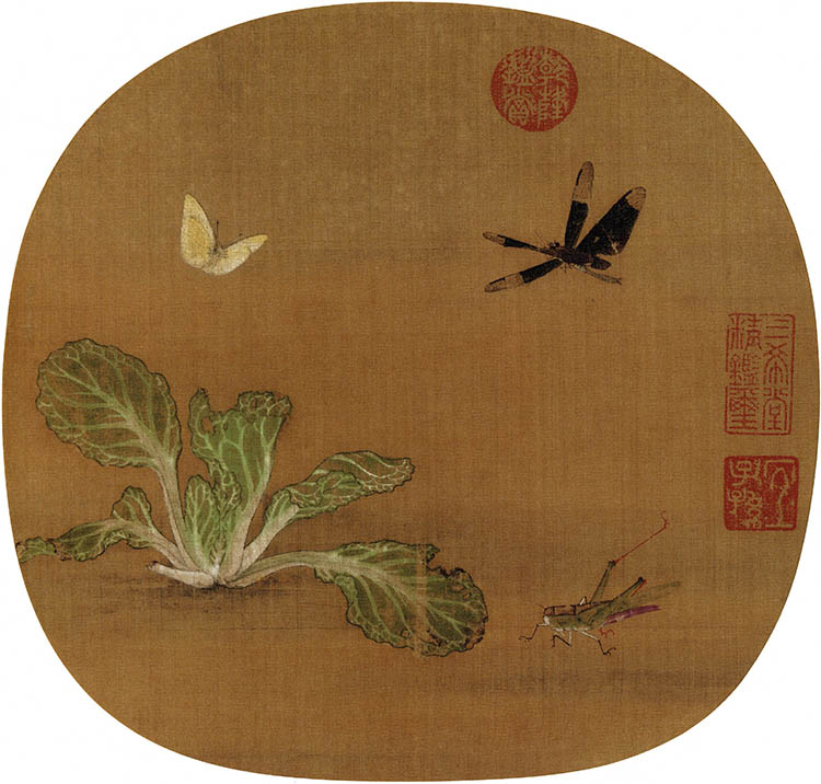 宋 许迪 野蔬草虫图 高清图下载