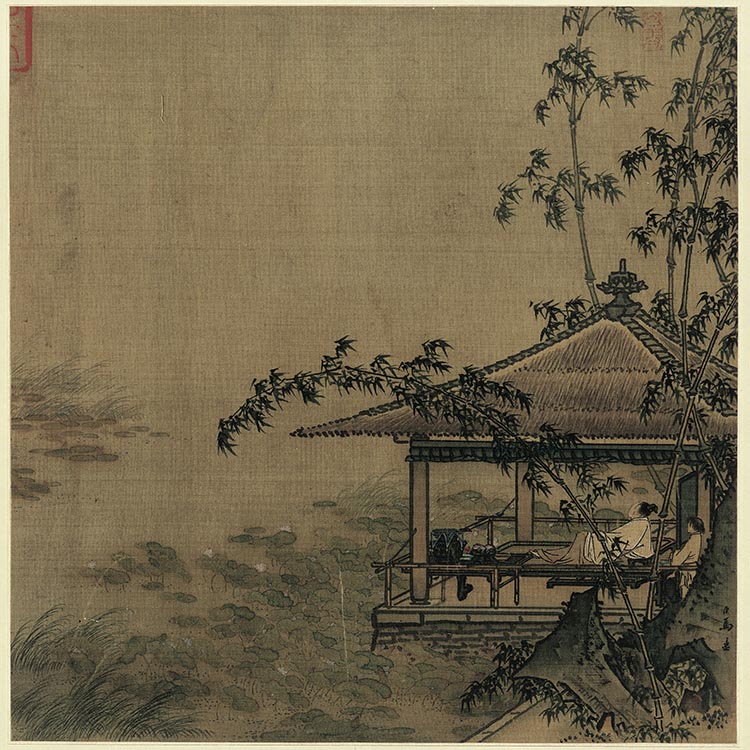 宋 马远 设色山水02 宋帝命题册