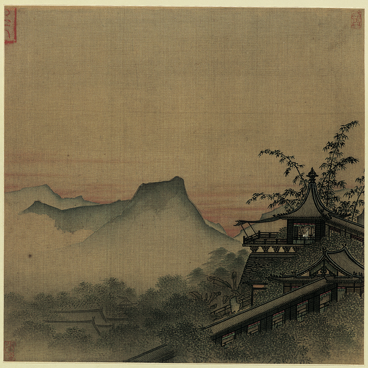 宋 马远 设色山水12 宋帝命题册