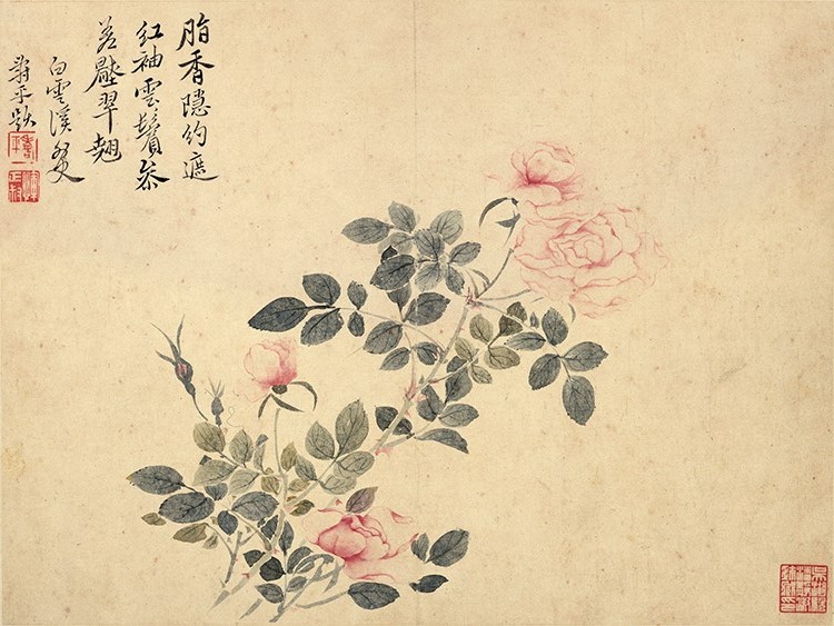 清 恽寿平 花鸟草虫图八开01 高清图下载