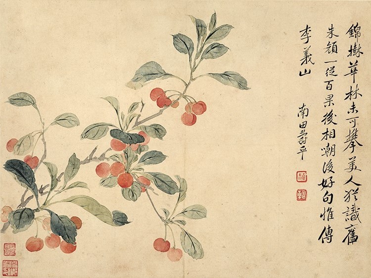 清 恽寿平 花鸟草虫图八开03 高清图下载