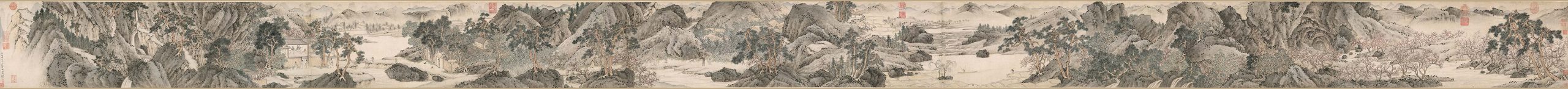 明 文征明 桃源问津图 高清图下载