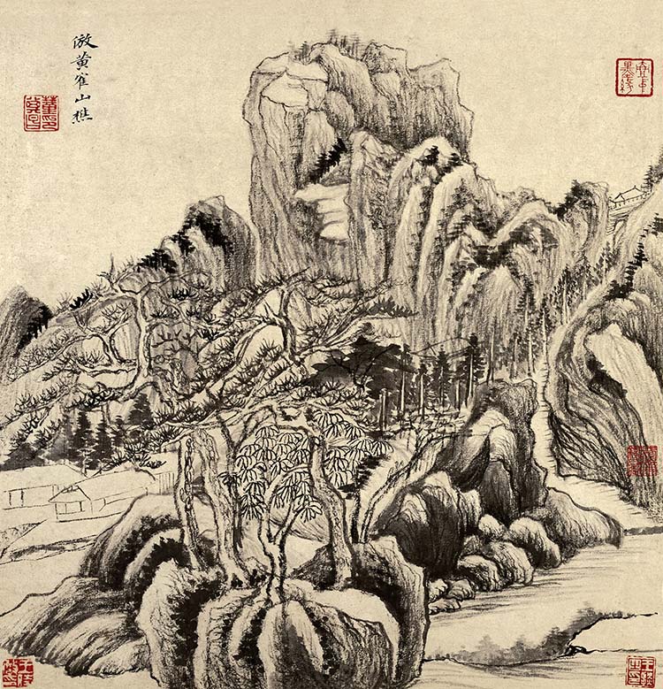 明 董其昌 仿古山水册 (6)高清图下载