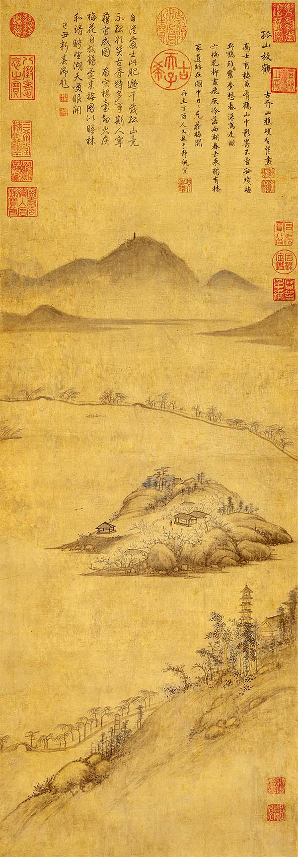 明 项圣谟 孤山放鹤 高清图下载