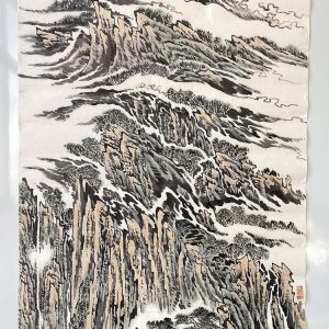 汪家铭 国画山水四尺青山霁后云犹在名家字画书画作品收藏客厅装饰竖幅