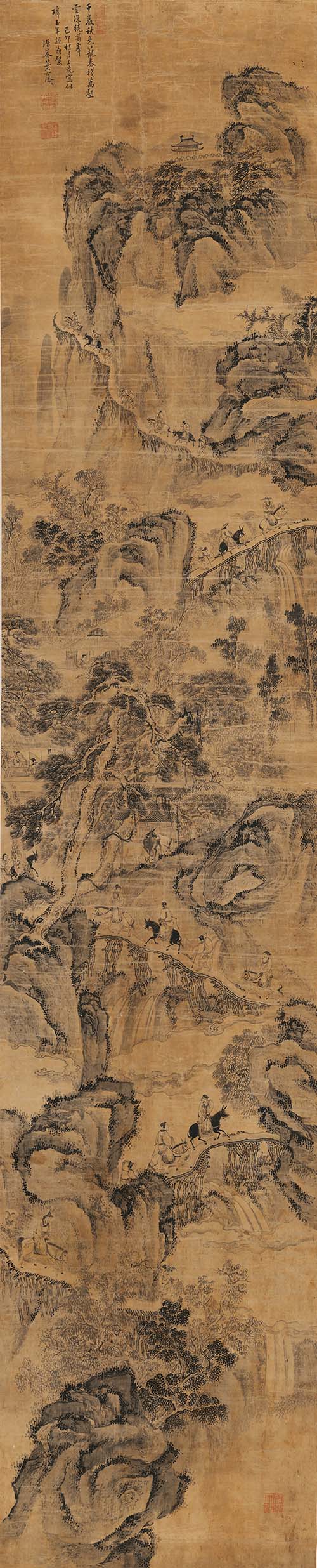 清 叶六隆 蜀峰栈道图