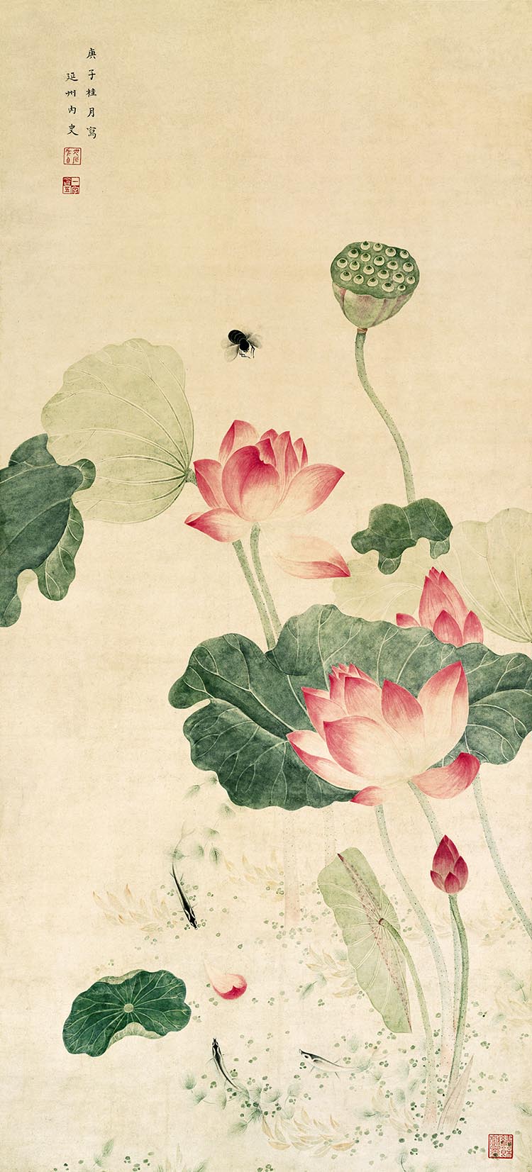 清 吴应贞 荷花图