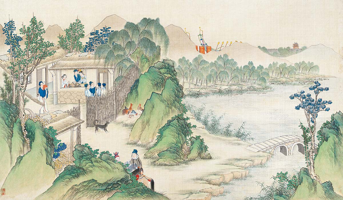 清 孙温 红楼梦图册22 高清图下载