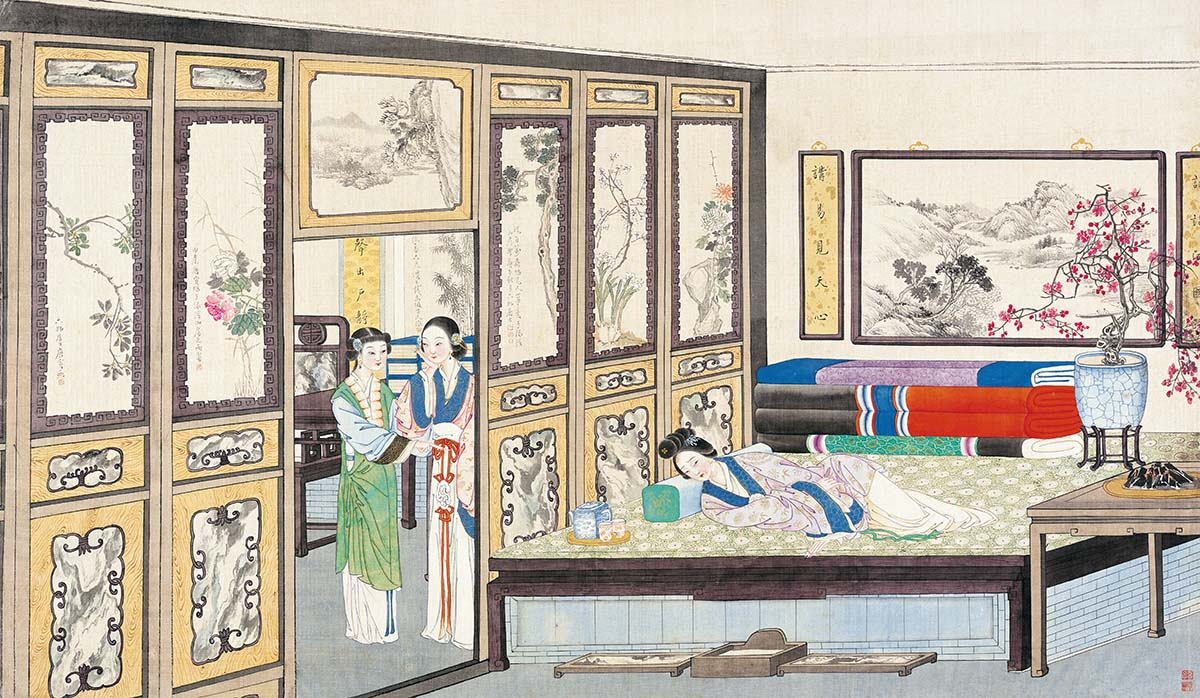 清 孙温 红楼梦图册29 高清图下载