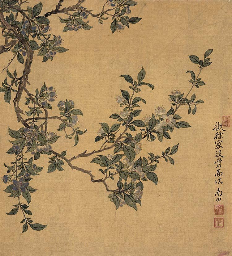 清 恽寿平 花卉十开-04 高清图下载