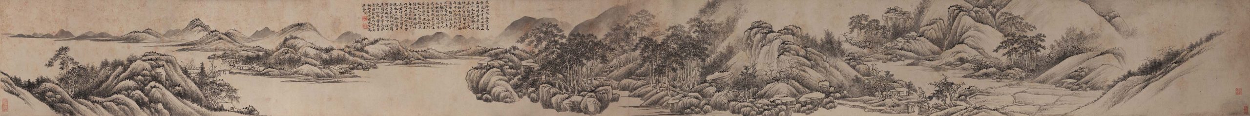 清 沈宗骞 西塞山庄 古画高清图下载