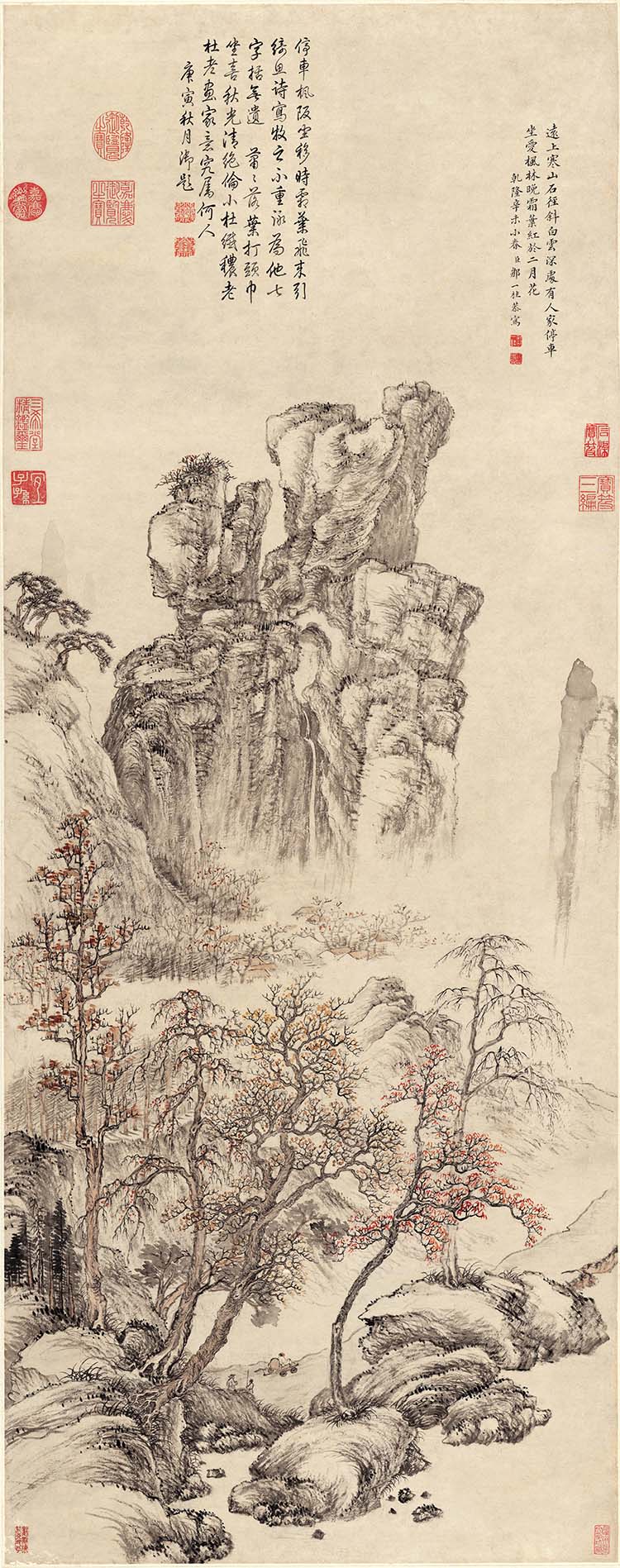 清 邹一桂 杜牧诗意图 高清图下载