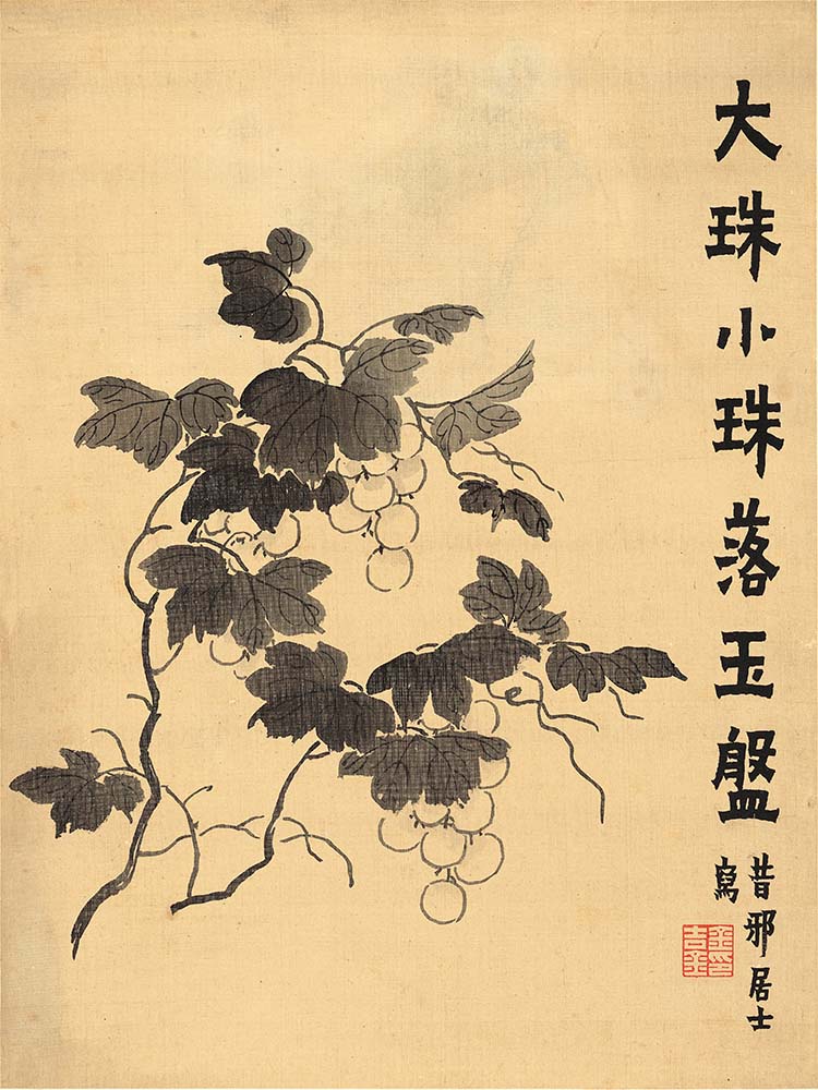 清 金农 花卉八开 06大珠小珠落玉盘 高清图下载