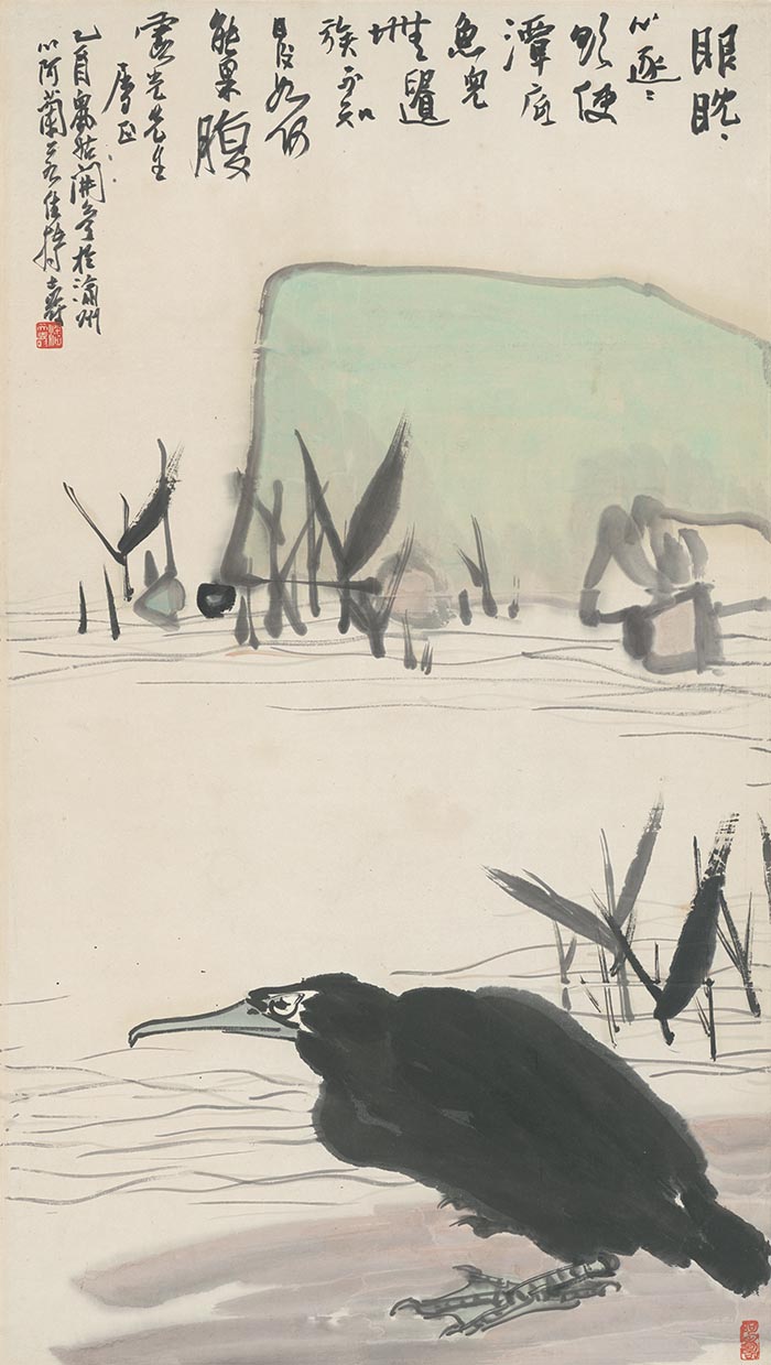 潘天寿  黑鸟 高清图下载