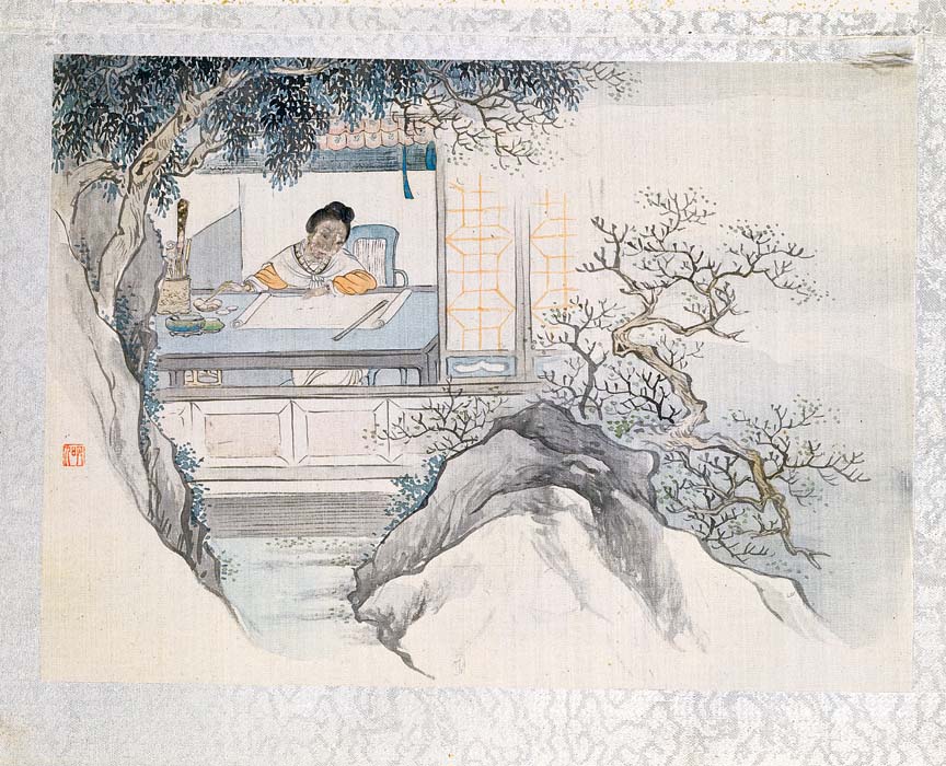 清 费丹旭 绘 十二金钗册 10 高清图下载