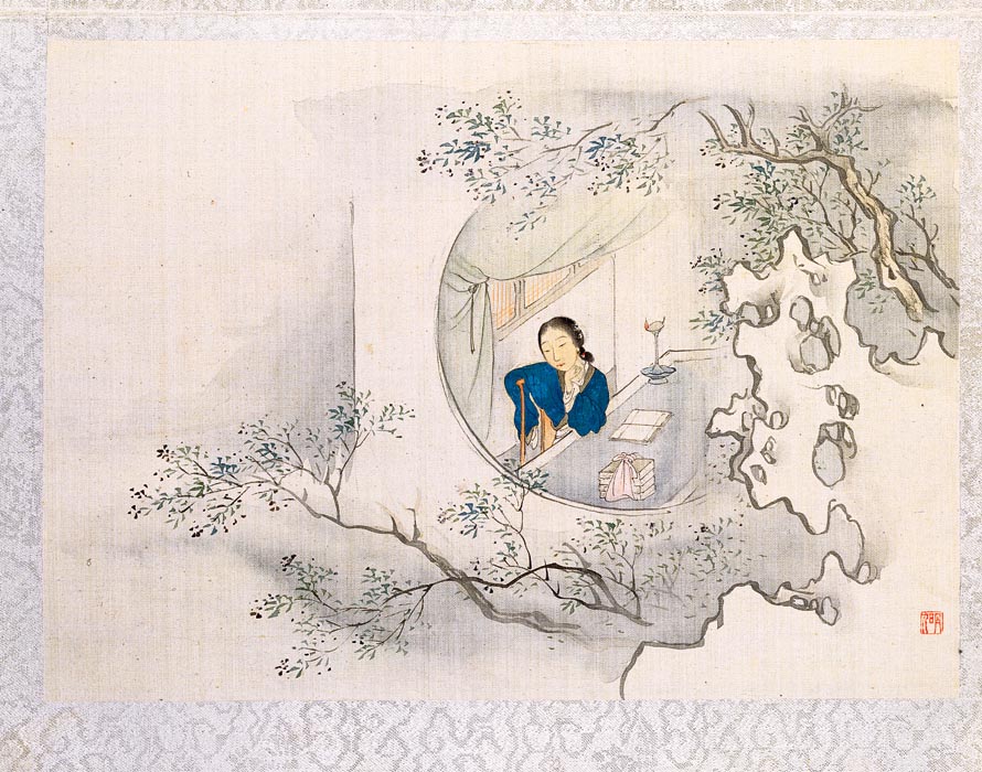 清 费丹旭 绘 十二金钗册 11 高清图下载