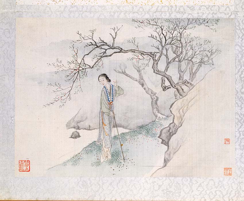 清 费丹旭 绘 十二金钗册 3 高清图下载