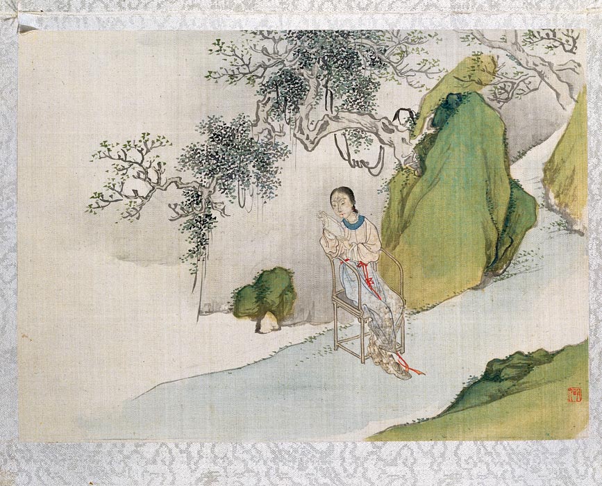 清 费丹旭 绘 十二金钗册 6 高清图下载