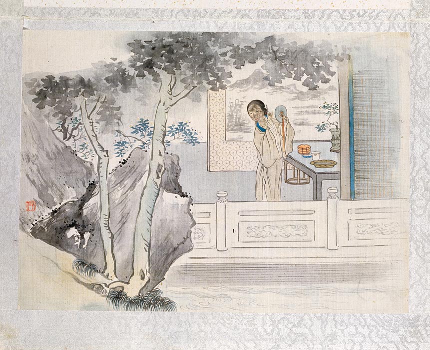 清 费丹旭 绘 十二金钗册 7 高清图下载