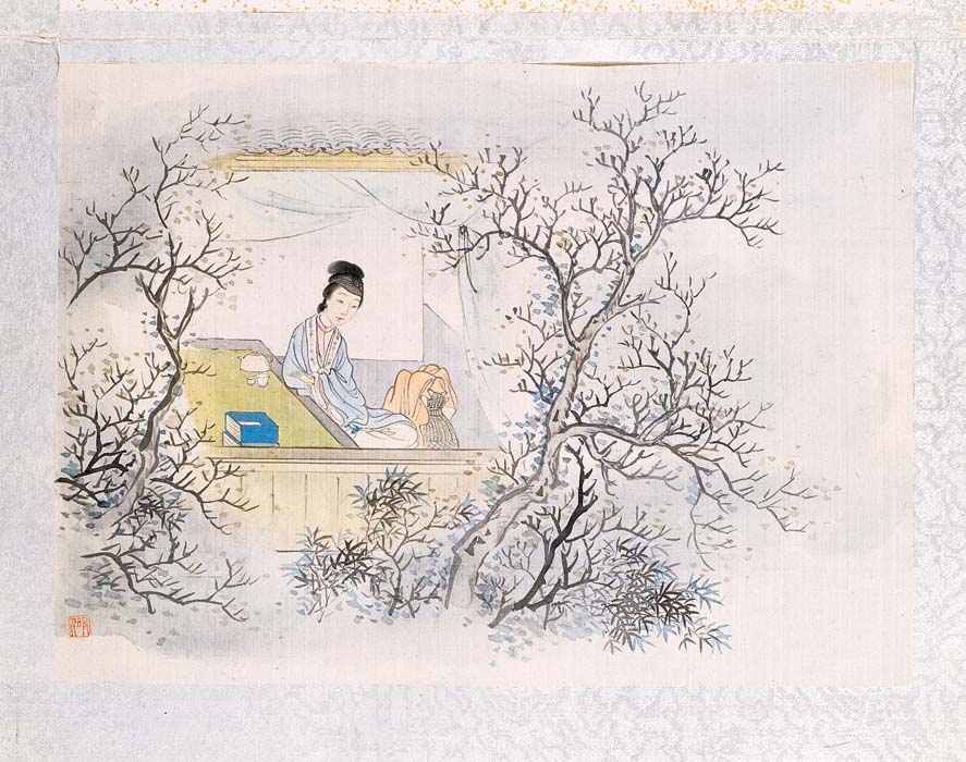 清 费丹旭 绘十二金钗册9高清图下载