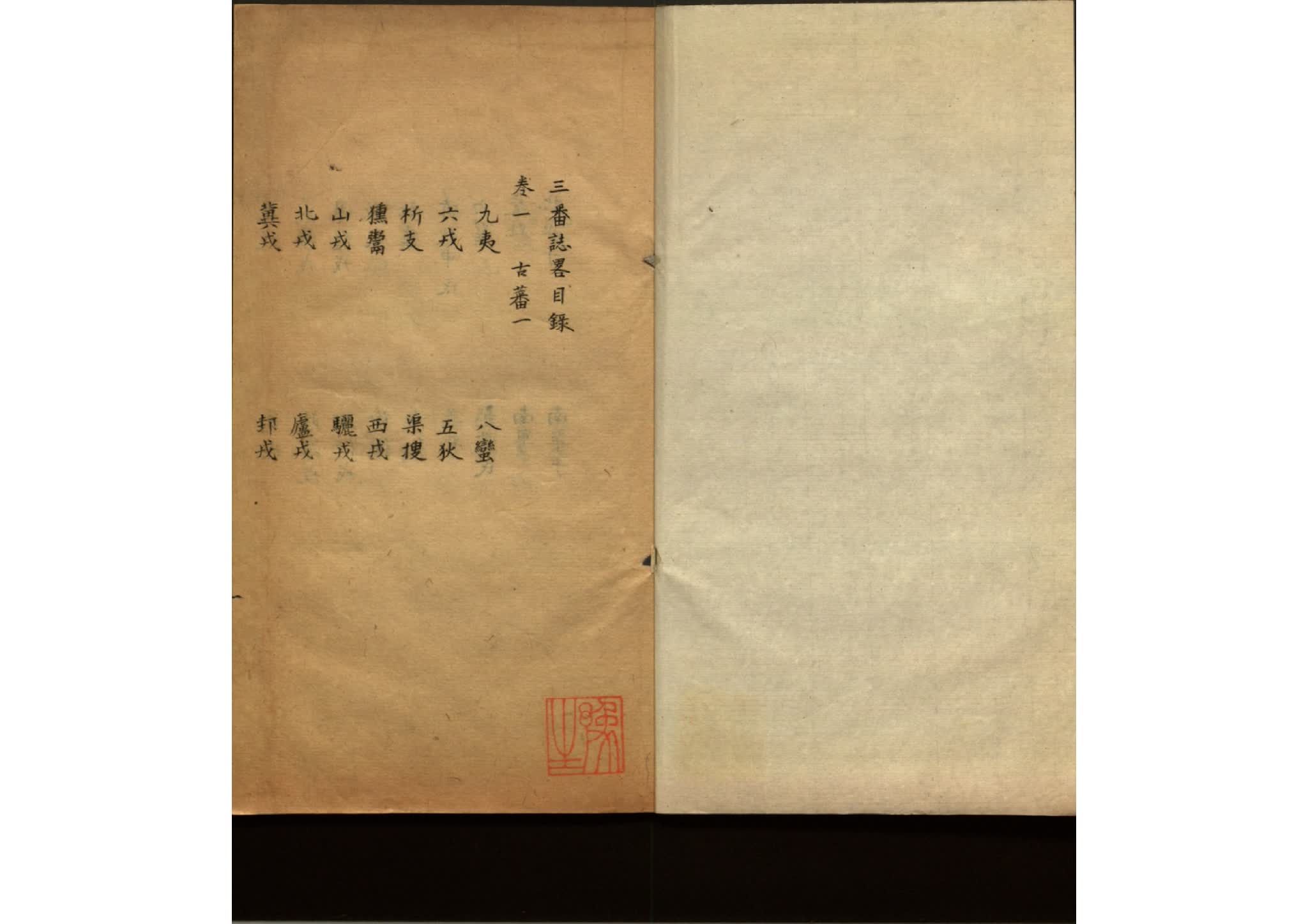 三番誌略六卷 不知撰人.旧钞本