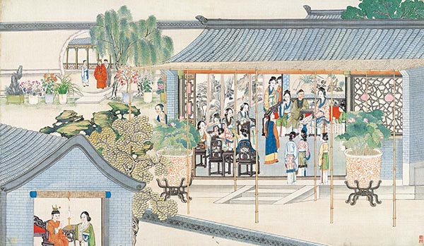 清 孙温 红楼梦图册35 人物画高清图下载