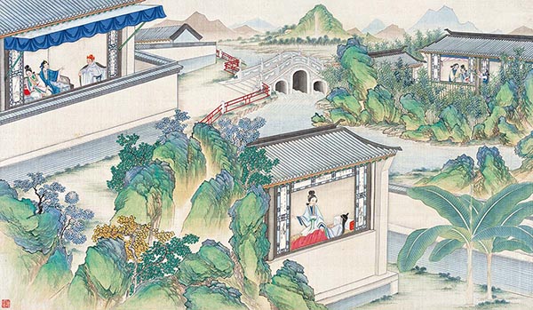 清 孙温 红楼梦图册39 高清图下载