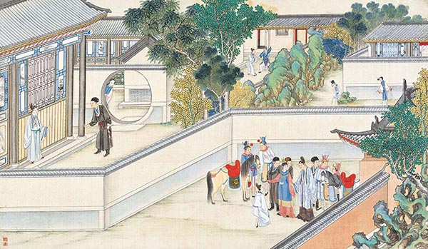 清 孙温 红楼梦图册42 高清图下载