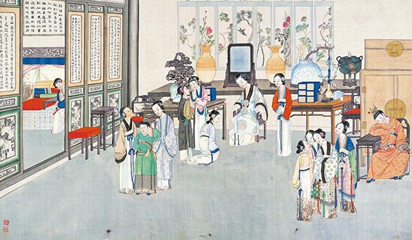 清 孙温 红楼梦图册48 高清图下载