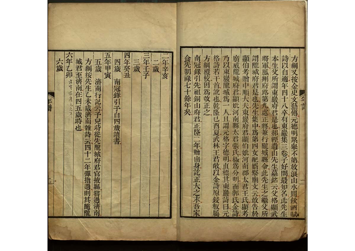 清代 翁方綱 元遺山先生年譜