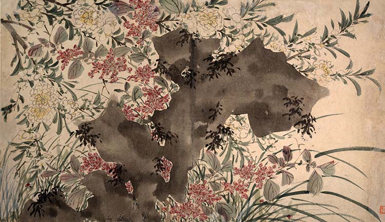 明 陈淳 花卉图01 国画高清图下载