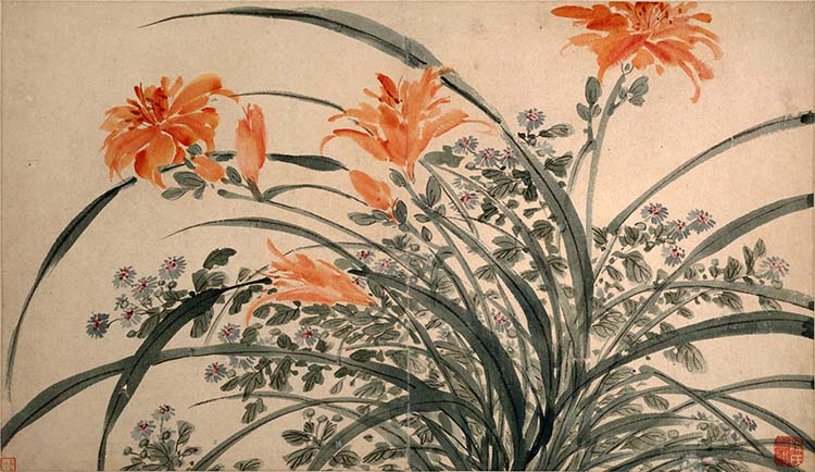 明 陈淳 花卉图04 国画高清图下载