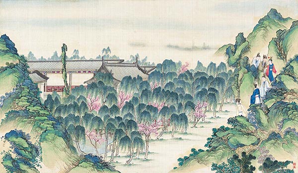 清 孙温 红楼梦图册57 仕女图高清图下载