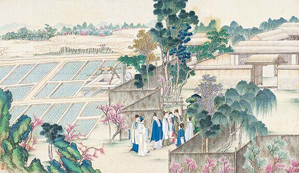 清 孙温 红楼梦图册58 仕女图高清图下载