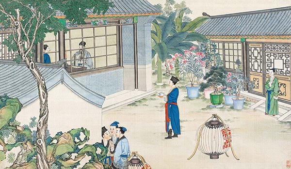 清 孙温 红楼梦图册60 仕女图高清图下载