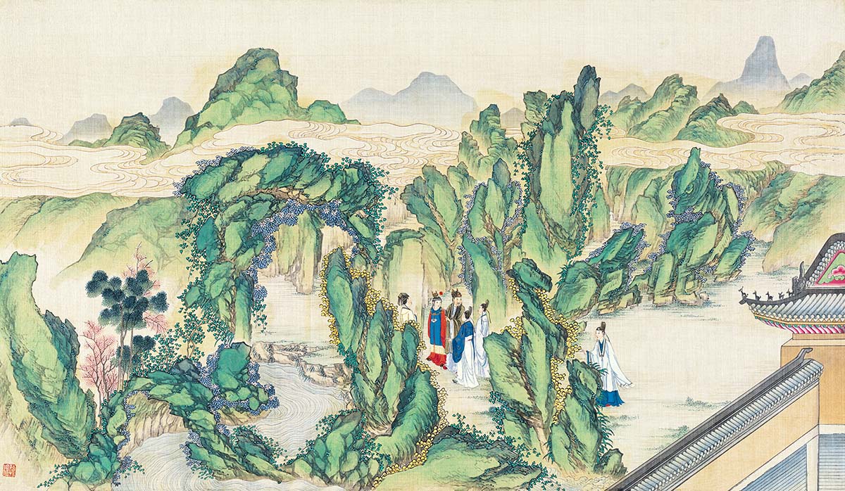 清 孙温 红楼梦图册110 仕女图国画人物高清图下载