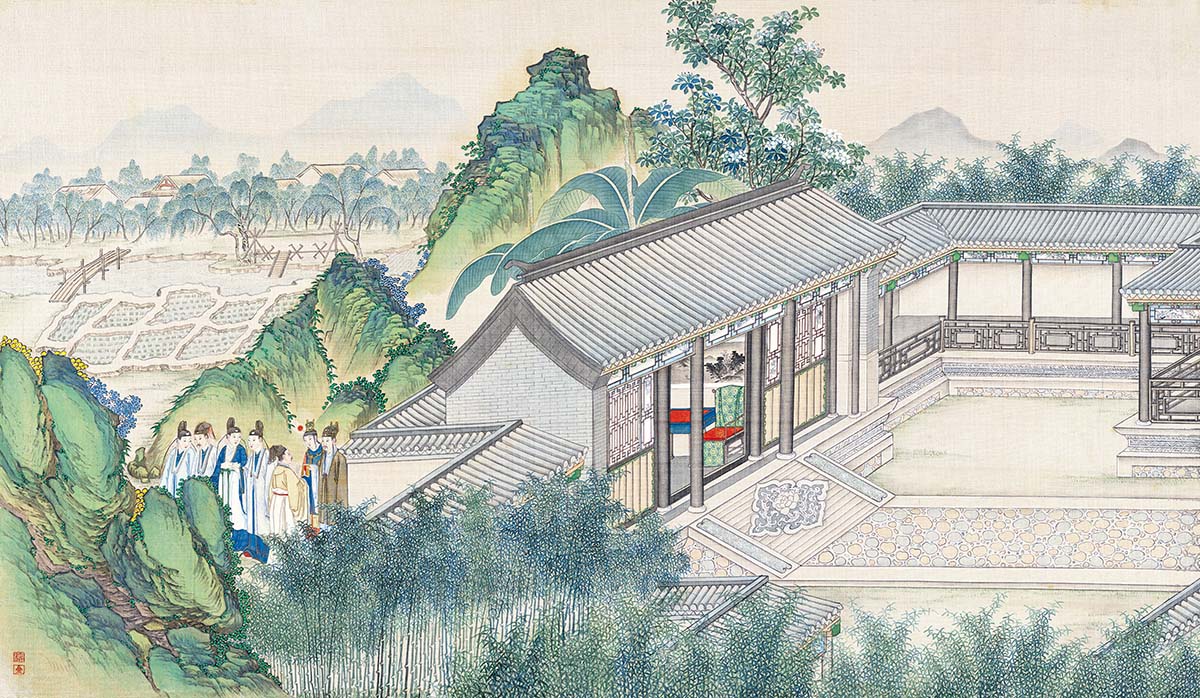 清 孙温 红楼梦图册115 仕女图国画人物高清图下载