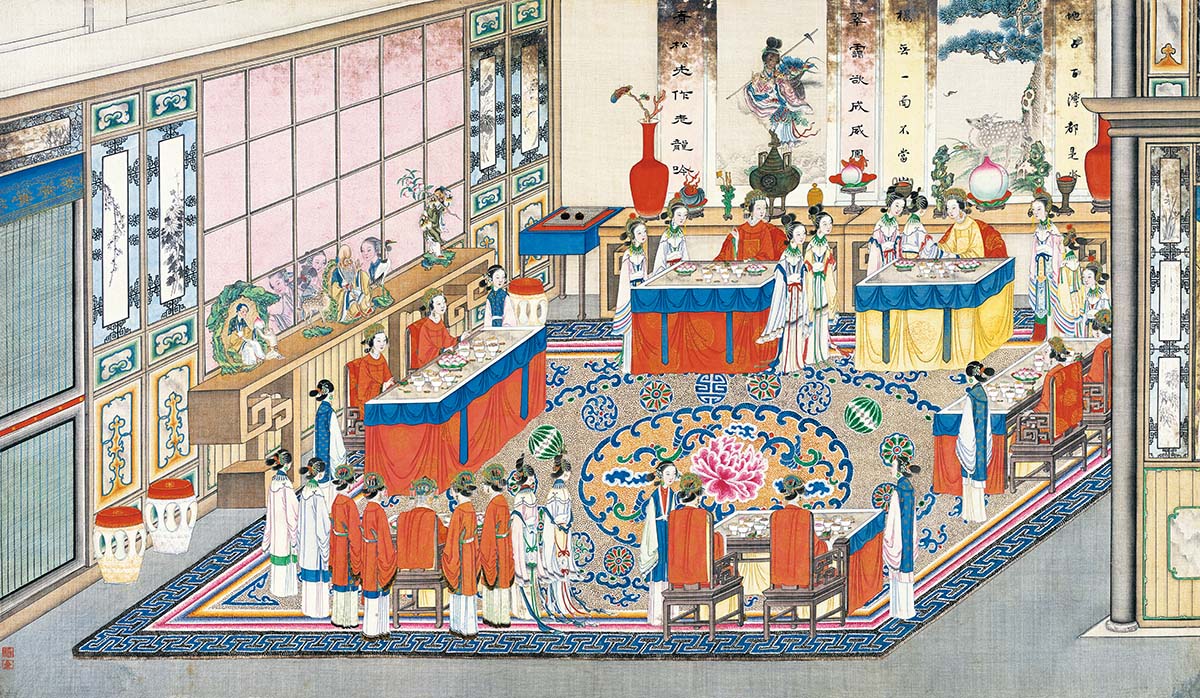 清 孙温 红楼梦图册128 仕女图国画人物高清图下载