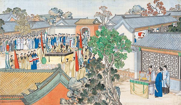 清 孙温 红楼梦图册65 仕女图高清图下载