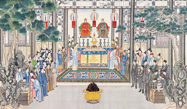 清 孙温 红楼梦图册69 仕女图高清图下载