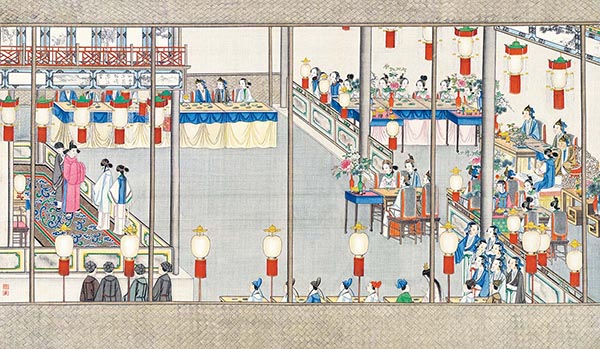 清 孙温 红楼梦图册72 仕女图高清图下载